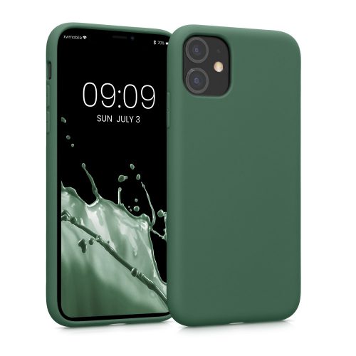 Etui Kwmobile do Apple iPhone 11, silikonowe, zielone, 50791.80