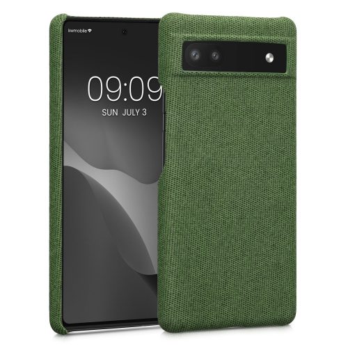 Etui Kwmobile do Google Pixel 6a, tekstylne, zielone, 57794.07