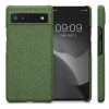 Etui Kwmobile do Google Pixel 6a, tekstylne, zielone, 57794.07