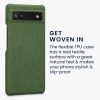 Etui Kwmobile do Google Pixel 6a, tekstylne, zielone, 57794.07