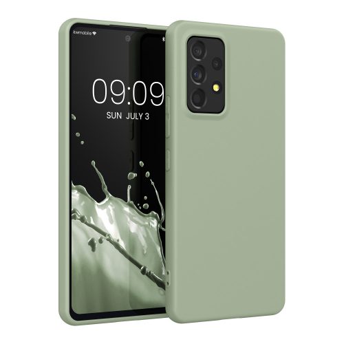 Etui Kwmobile do Samsunga Galaxy A53 5G, silikonowe, zielone, 57808.172