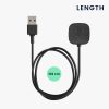 Kabel ładujący USB do Fitbit Versa 3/Sense, Kwmobile, Czarny, Plastikowy, 57781.01