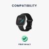 Kabel ładujący USB do Fitbit Versa 3/Sense, Kwmobile, Czarny, Plastikowy, 57781.01