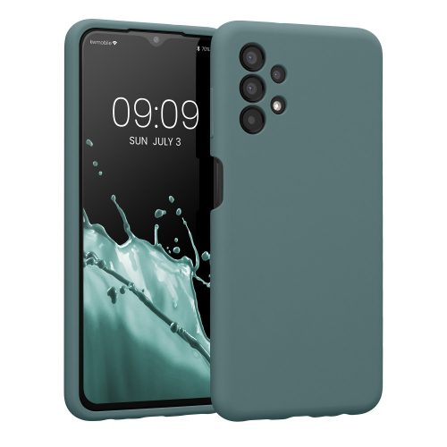 Etui Kwmobile do Samsunga Galaxy A13, silikonowe, zielone, 57832.171