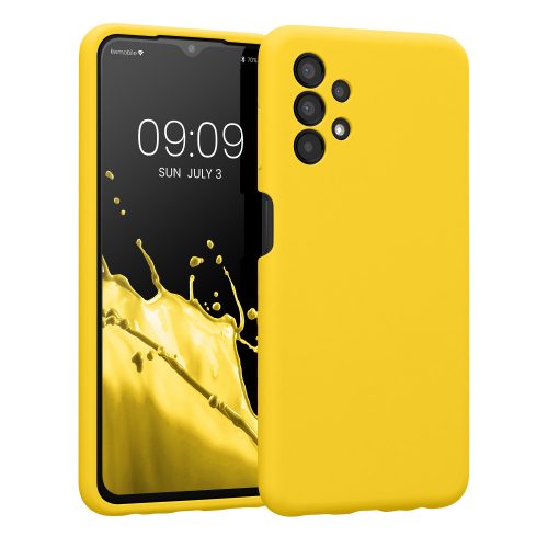 Etui Kwmobile do Samsunga Galaxy A13, Silikon, Żółty, 57832.165