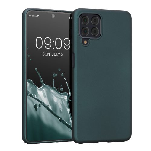 Etui Kwmobile do Samsunga Galaxy M53 5G, silikonowe, zielone, 57954.14