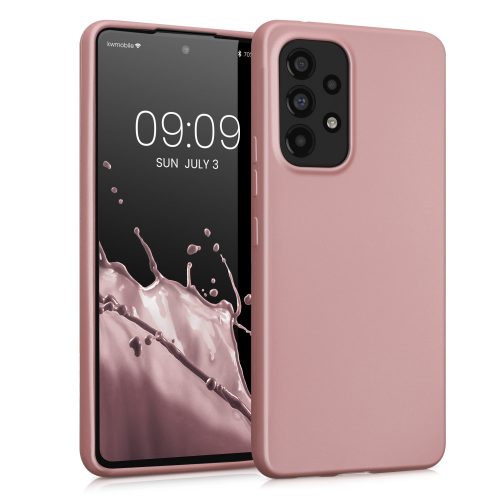 Etui Kwmobile do Samsunga Galaxy A53 5G, silikonowe, różowe, 57958.31