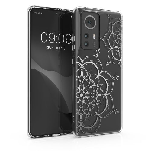 Etui Kwmobile do Xiaomi 12 Pro, silikonowe, przezroczyste/srebrne, 57945.02