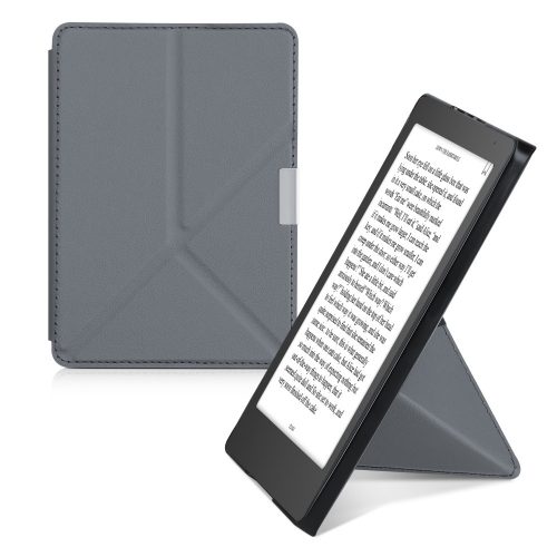 Etui do Kobo Aura Edition 2, Kwmobile, Szare, Ekoskóra, 41181.73