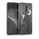 Etui Kwmobile do Xiaomi Redmi 9, silikonowe, przezroczyste/srebrne, 57083.04