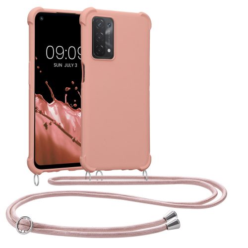 Etui Kwmobile do OPPO A74 5G/A54 5G, silikon, różowy, 58012.154