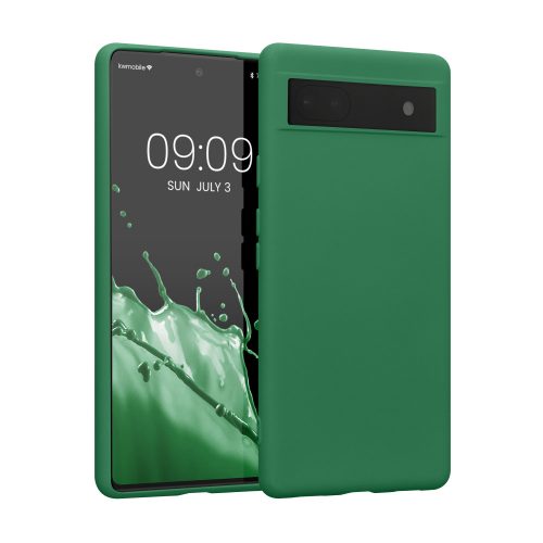 Etui Kwmobile do Google Pixel 6a, silikonowe, zielone, 58053.227