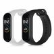 Zestaw 2 pasków do Xiaomi Mi Band 4, Kwmobile, czarno-biały, silikon, 49312.02