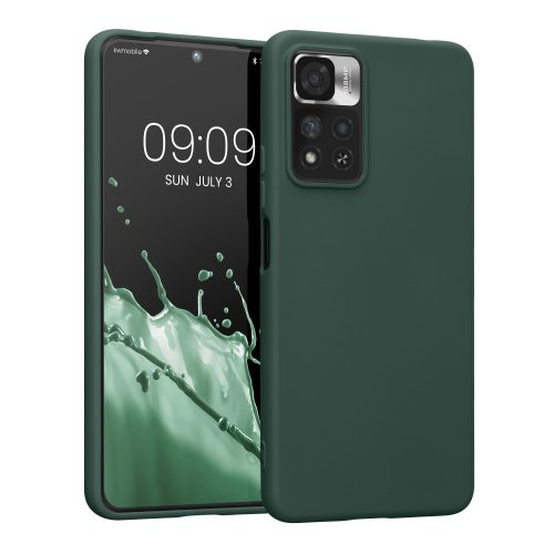 Etui Kwmobile do Xiaomi Redmi Note 11 Pro Plus 5G, silikon, zielony, 58097.169