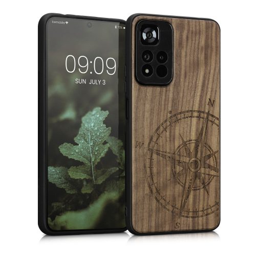 Etui Kwmobile do Xiaomi Redmi Note 11 Pro Plus 5G, drewno, brązowy, 58100.01