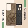 Etui Kwmobile do Xiaomi Redmi Note 11 Pro Plus 5G, drewno, brązowy, 58100.01