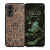 Etui Kwmobile do OnePlus Nord 2 5G, drewno, brązowy/czarny, 56448.08