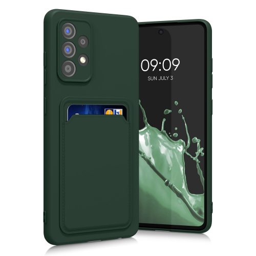 Etui Kwmobile do Samsung Galaxy A52/Galaxy A52 5G/Galaxy A52s 5G, silikon, zielony, 55083.80