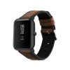 Pasek do Huami Amazfit Bip S/Amazfit Bip S Lite, Kwmobile, Brązowy/Czarny, Skóra Naturalna, 58179.05