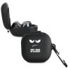 Etui na słuchawki Samsung Galaxy Buds 2/Galaxy Buds Live, Kwmobile, Czarno-biały, Silikon, 58155.01