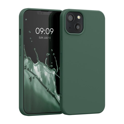 Etui Kwmobile do Apple iPhone 13, silikonowe, zielone, 55948.169