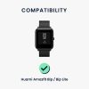 Zestaw 2 pasków do Huami Amazfit Bip/Amazfit Bip Lite, Kwmobile, szary/czarny, silikon, 58181.01