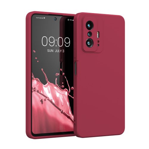 Etui Kwmobile do Xiaomi 11T/11T Pro, silikonowe, czerwone, 56573.229