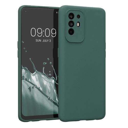 Etui Kwmobile do OPPO A94 5G, silikon, zielony, 58332.169