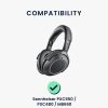 Zestaw 2 poduszek nausznych do słuchawek Sennheiser PXC550/PXC480/MB660, Kwmobile, Czarny, Skóra ekologiczna, 58340.01