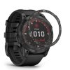 Ramka tarczy do Garmin Fenix 7, Kwmobile, Czarny/Srebrny, Aluminium, 58350.01