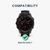 Ramka tarczy do Garmin Fenix 7, Kwmobile, Czarny/Srebrny, Aluminium, 58350.01