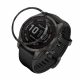 Ramka tarczy do Garmin Fenix 7S, Kwmobile, Czarny/Srebrny, Aluminium, 58352.01