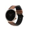 Pasek do zegarka Huawei Watch 2/Watch GT2 (42mm)/Honor Magic Watch 2 (42mm), Kwmobile, Brązowy/Czarny, Skóra Naturalna, 58464.05