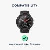 Zestaw 2 pasków do Huami Amazfit T-Rex/Amazfit T-Rex Pro, Kwmobile, Czarny/Zielony, Silikon, 58460.02