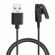 Kabel ładujący USB do Garmin Forerunner 230/Forerunner 235/Forerunner 645, Kwmobile, Czarny, Plastik, 58453.01