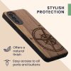 Etui kwmobile do Motoroli Moto G52/Moto G82 5G, drewno, brąz, 58541.01