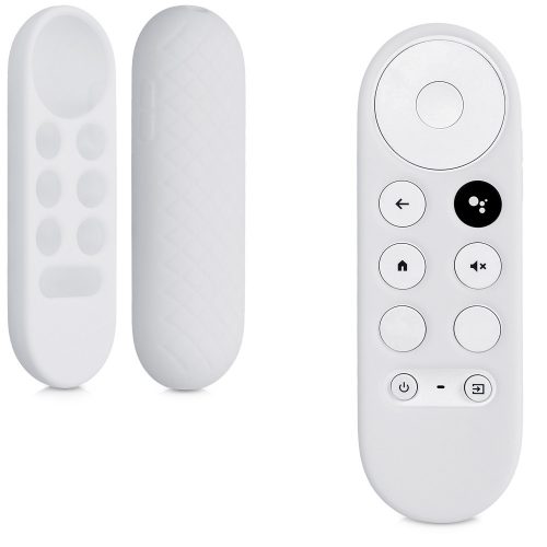 Osłona pilota Chromecast 2020, Kwmobile, Biała, Silikon, 56917.02