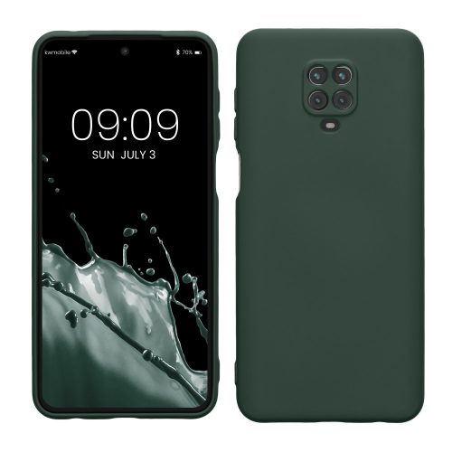 Etui Kwmobile do Xiaomi Redmi Note 9S/Redmi Note 9 Pro/Redmi Note 9 Pro Max, silikon, zielony, 56562.169