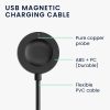 Kabel ładujący USB do Fossil Gen 6/Gen 5/Gen 4, Kwmobile, Czarny, Plastikowy, 58644.01