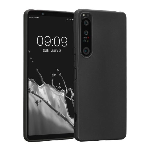 Etui Kwmobile do Sony Xperia 1 IV, silikonowe, czarne, 58661.01