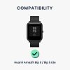 Zestaw 2 pasków do Huami Amazfit Bip S/Amazfit Bip S Lite, Kwmobile, czarny/szary, silikon, 53859.08