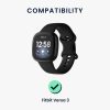 Podstawka dokująca do Fitbit Versa 3, Kwmobile, Czarny/Szary, Metal, 58724.01