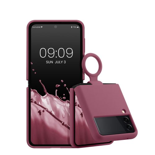 Etui kwmobile do Samsunga Galaxy Z Flip 3, silikonowe, różowe, 58783.167