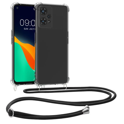 Etui Kwmobile do OnePlus Nord CE 2 Lite 5G, silikonowe, przezroczyste/czarne, 58758.01