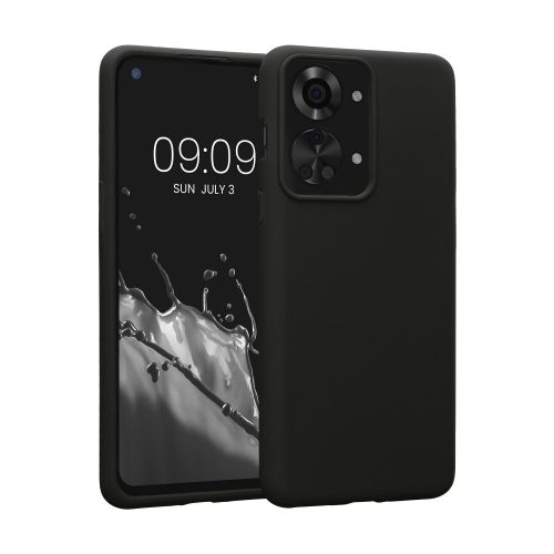 Etui Kwmobile do OnePlus Nord 2T, silikonowe, czarne, 58764.01