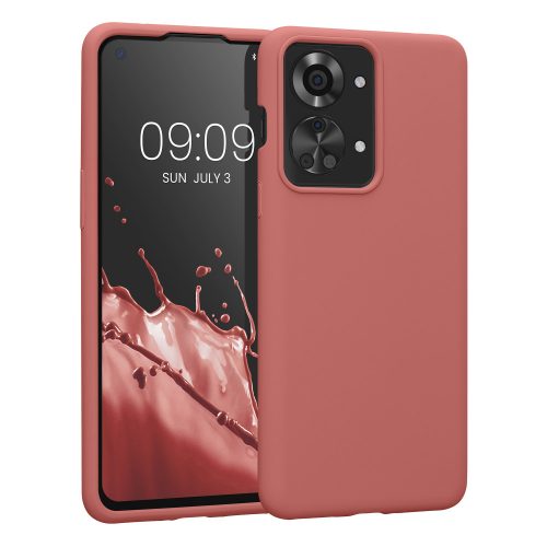 Etui Kwmobile do OnePlus Nord 2T, silikonowe, różowe, 58764.193