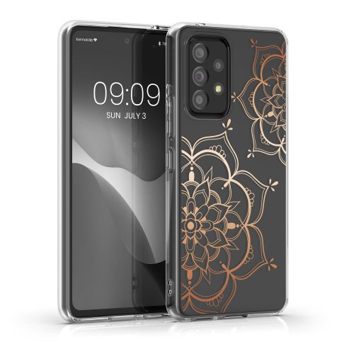 Etui Kwmobile do Samsunga Galaxy A53 5G, silikonowe, przezroczyste/różowe, 58800.02