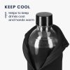 Zestaw 2 pokrowców Cooler Jacket na butelki SodaStream, Kwmobile, czarno-niebieski, neopren, 58832.02