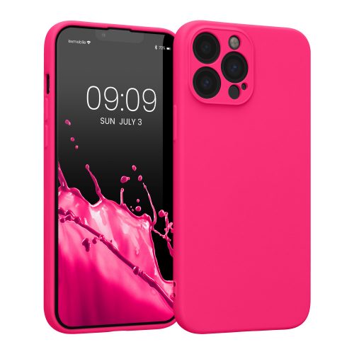 Etui Kwmobile do Apple iPhone 13 Pro Max, silikonowe, różowe, 58956.77