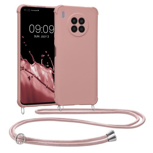 Etui Kwmobile do Huawei Nova 8i, Silikon, Różowy, 59008.154